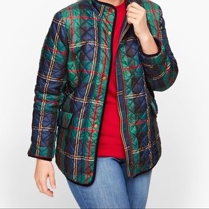 Talbots Holiday collection quilted jacket